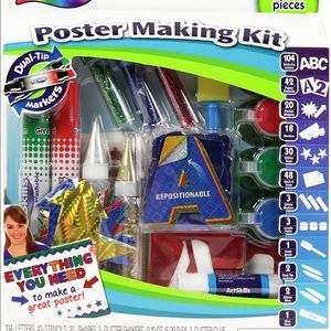 Art skills poster making kit
